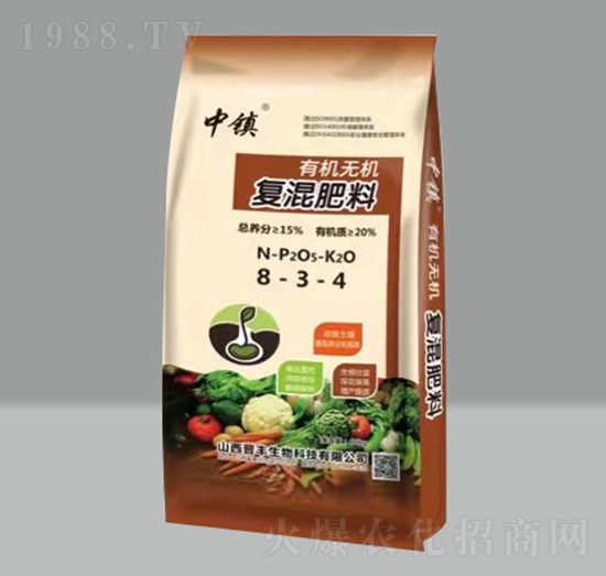 有機(jī)無(wú)機(jī)復(fù)混肥料8-3-4-中鎮(zhèn)-晉豐生物