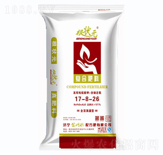 高塔純硫基復合肥料17-8-26-根狀元-地三奇