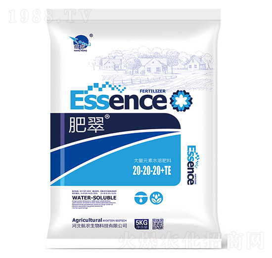 大量元素水溶肥20-20-20+TE-肥翠-航農生物