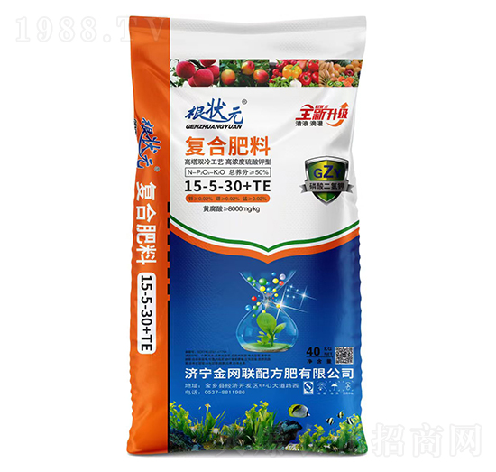 硫酸鉀型復合肥料15-5-30+TE-根狀元-金網(wǎng)聯(lián)