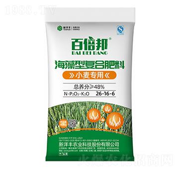 48%小麥專用海藻型復合肥料26-16-6-百倍邦-新洋豐肥業(yè)