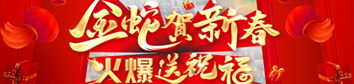 金蛇賀新春，火爆送祝福！